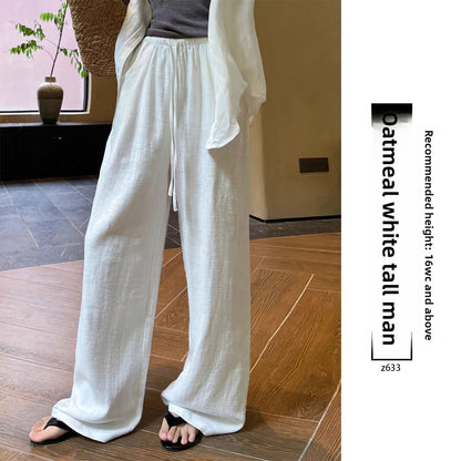Linen Wide-Leg Pants for Women