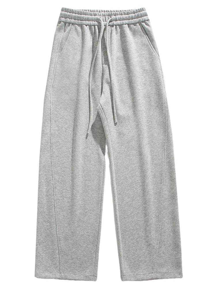 Mens Retro Drawstring Elastic Casual Pants