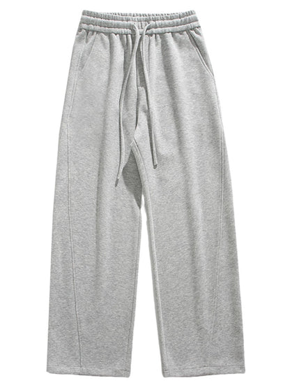 Mens Retro Drawstring Elastic Casual Pants