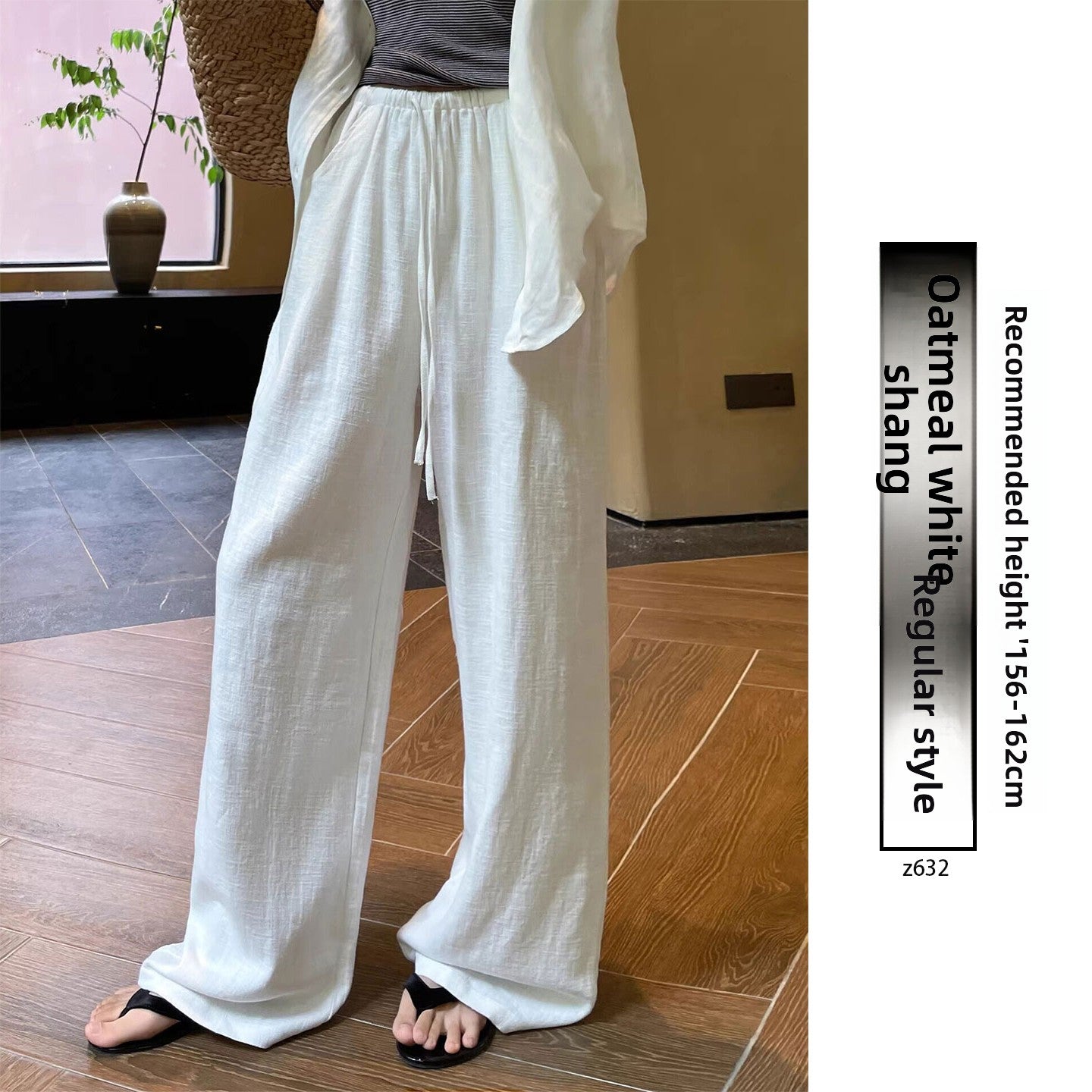 Linen Wide-Leg Pants for Women
